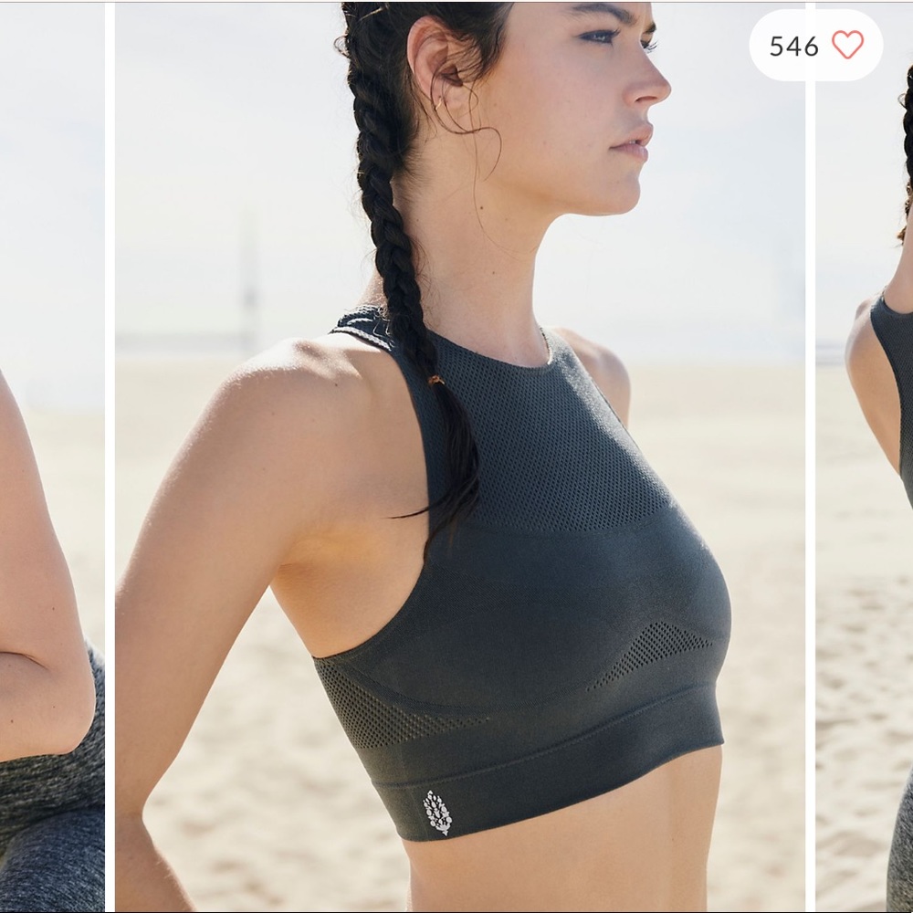Free People ✨ ‘Sculpt Crop’ Workout Bra-top ✨ Med